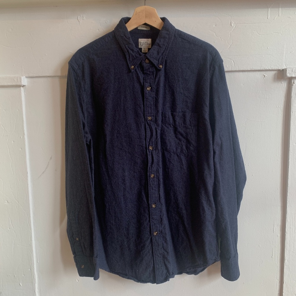 J. Crew Brushed Twill Button Down (L)